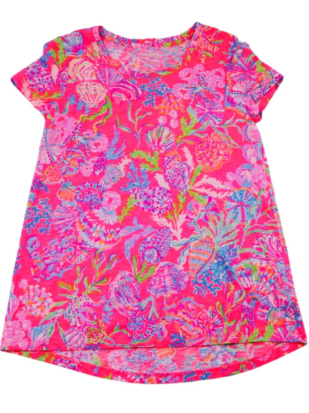 Lilly Pulitzer Coral Reef Print Pink Top XXS